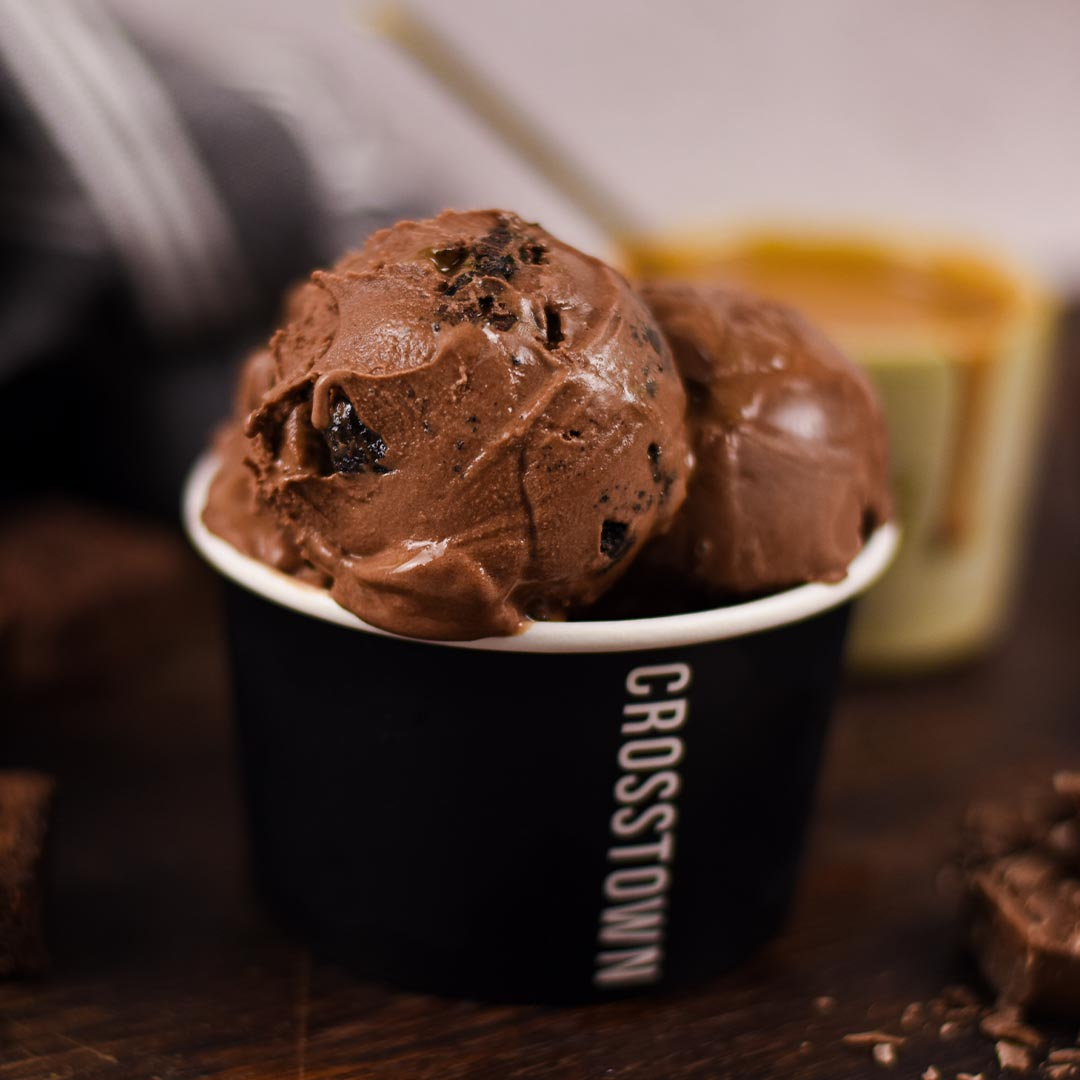 Double Chocolate Caramel Brownie | Ice Cream | Crosstown 3