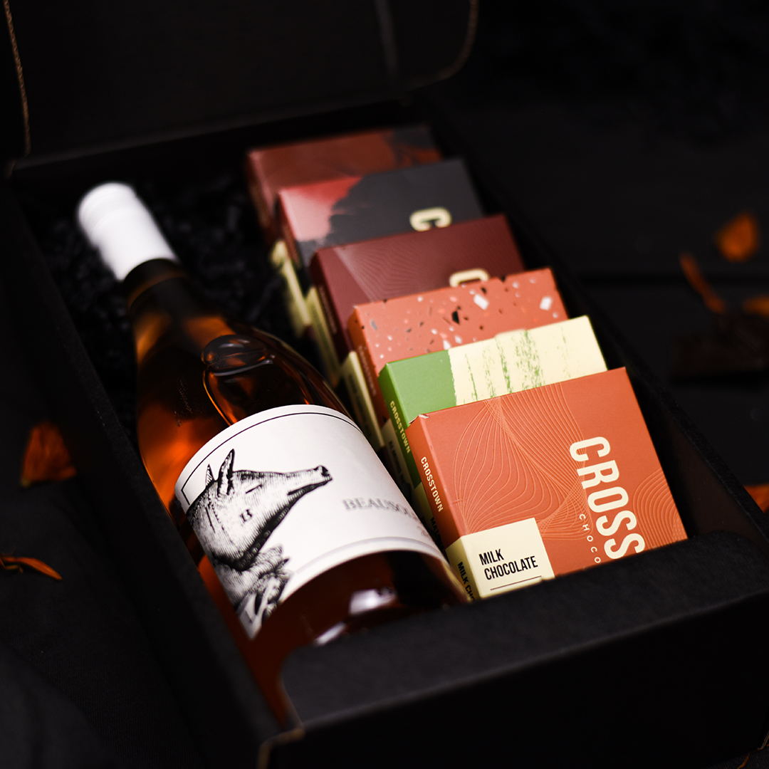Chocolate & Wine Gift Box | Valentine's Day | Crosstown 3