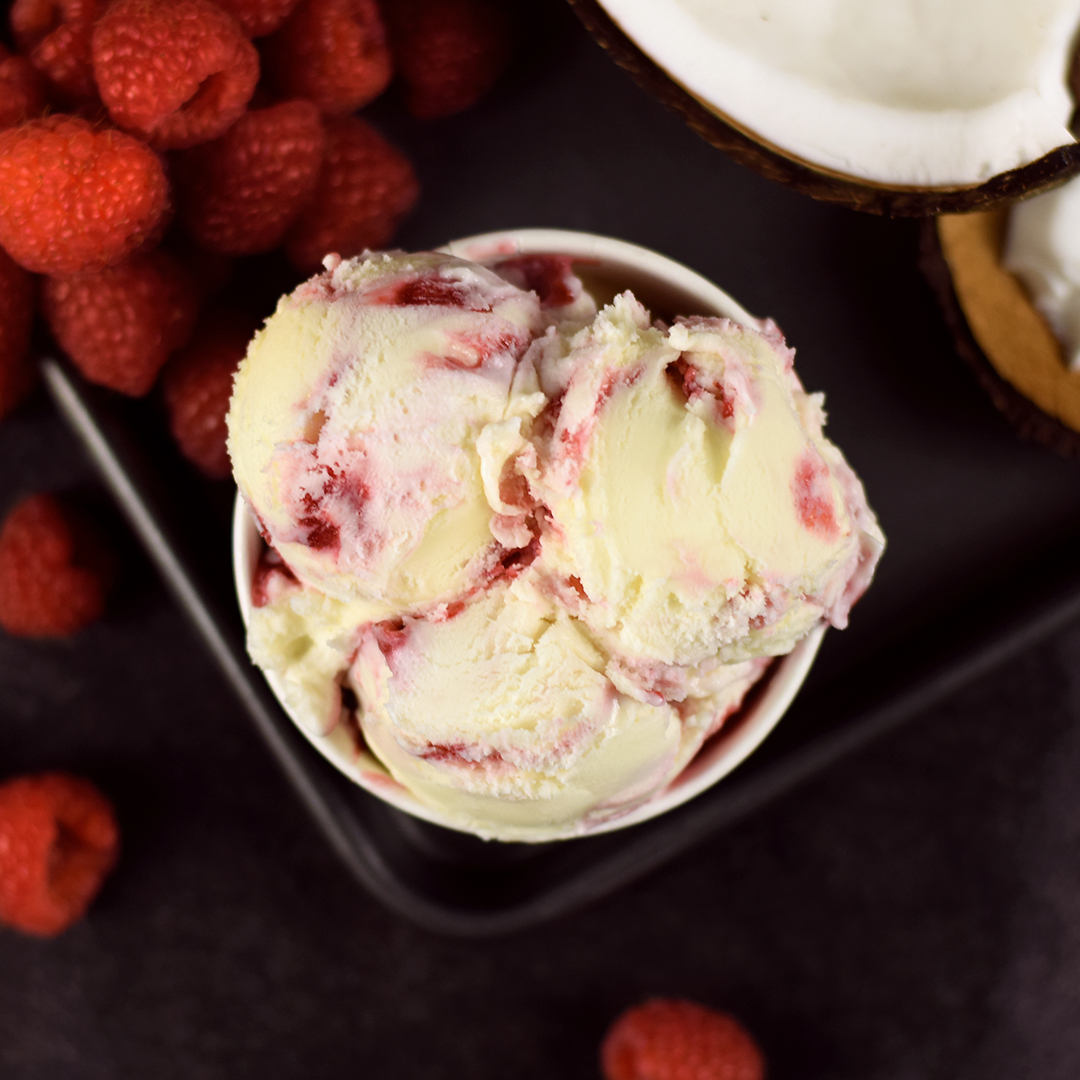 Coconut & Raspberry Ripple (ve) | Ice Cream | Crosstown 2