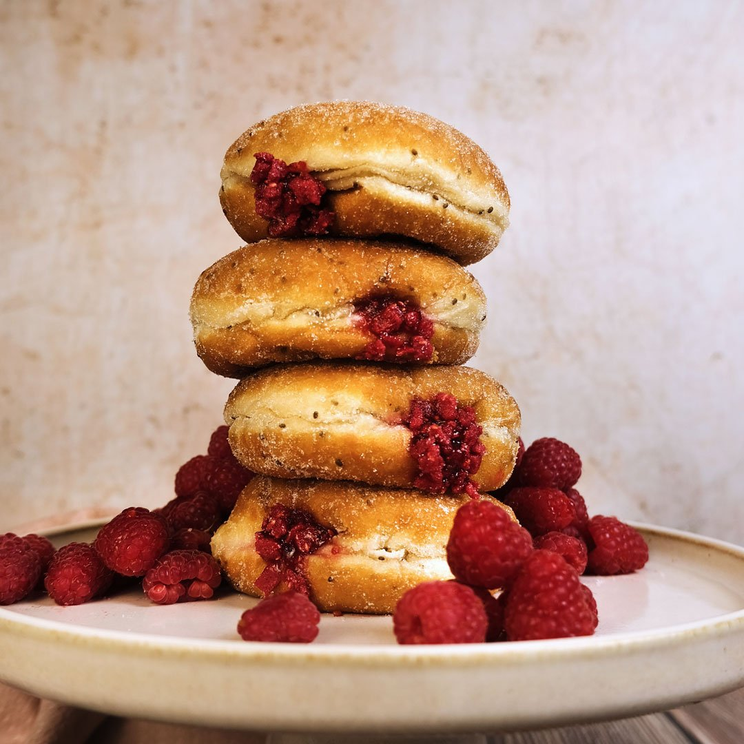 Homemade Raspberry Jam (ve) | Doughnuts | Crosstown 4