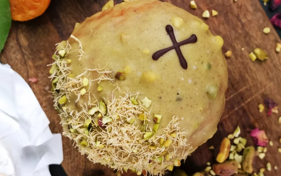 Eid Doughnut – Pistachio & Goats Cheese