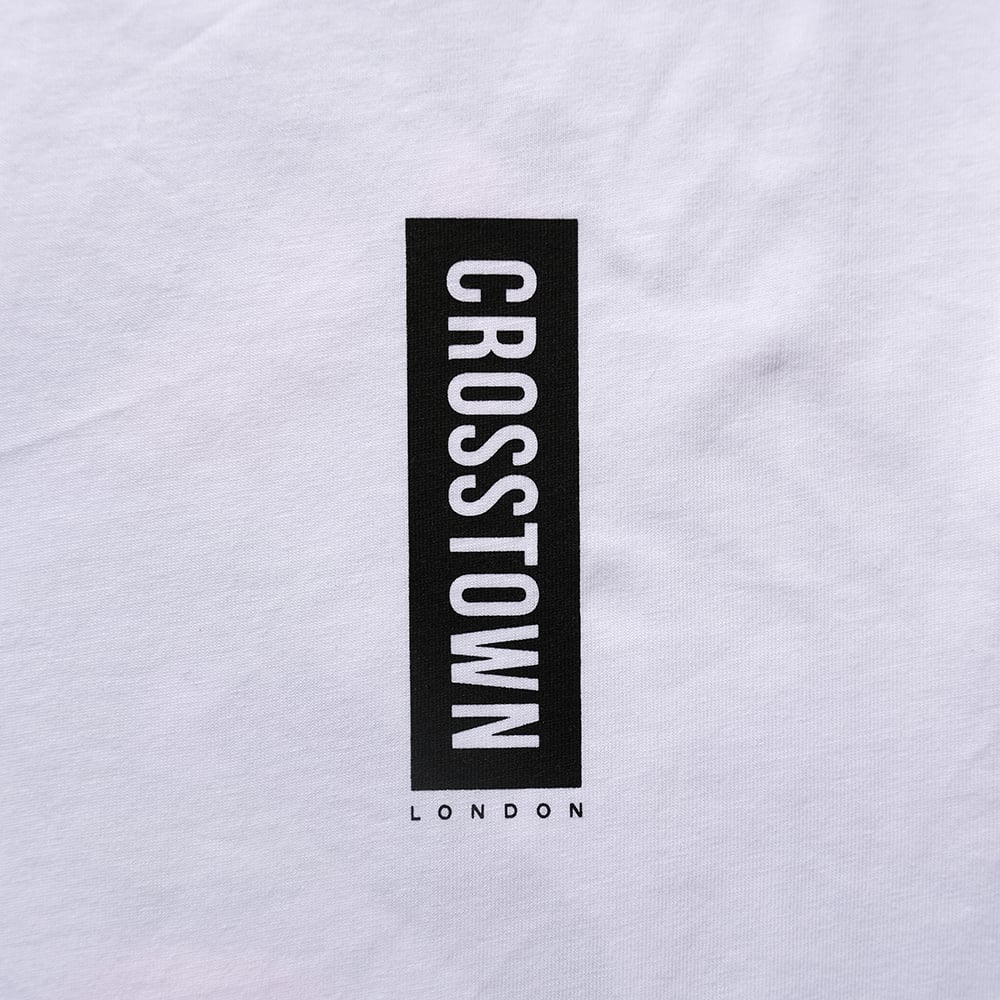 Crosstown logo white tee 1