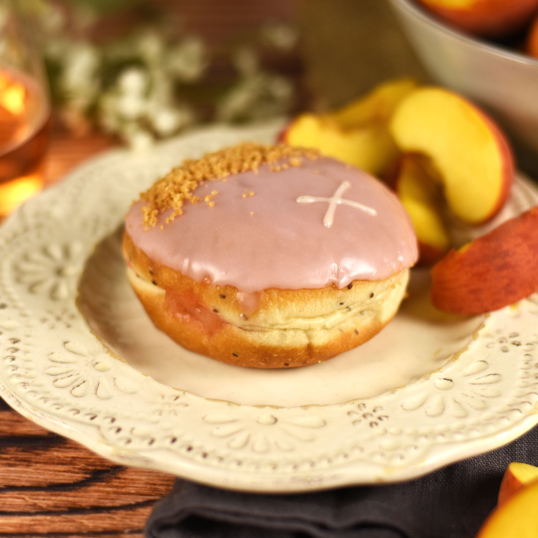Peach and English Sparkling Rosé Doughnuts Crosstown 4