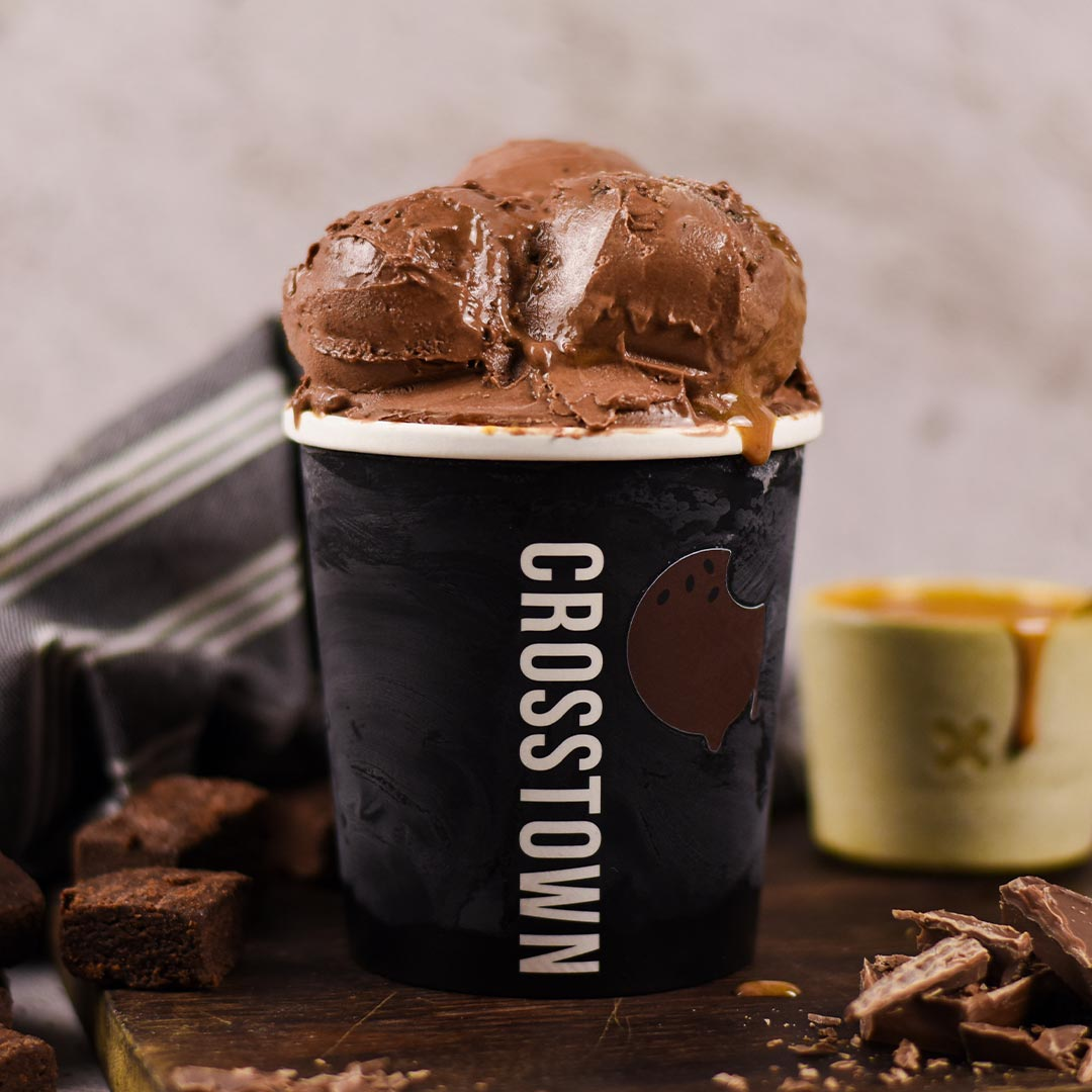 Double Chocolate Caramel Brownie | Ice Cream | Crosstown 2