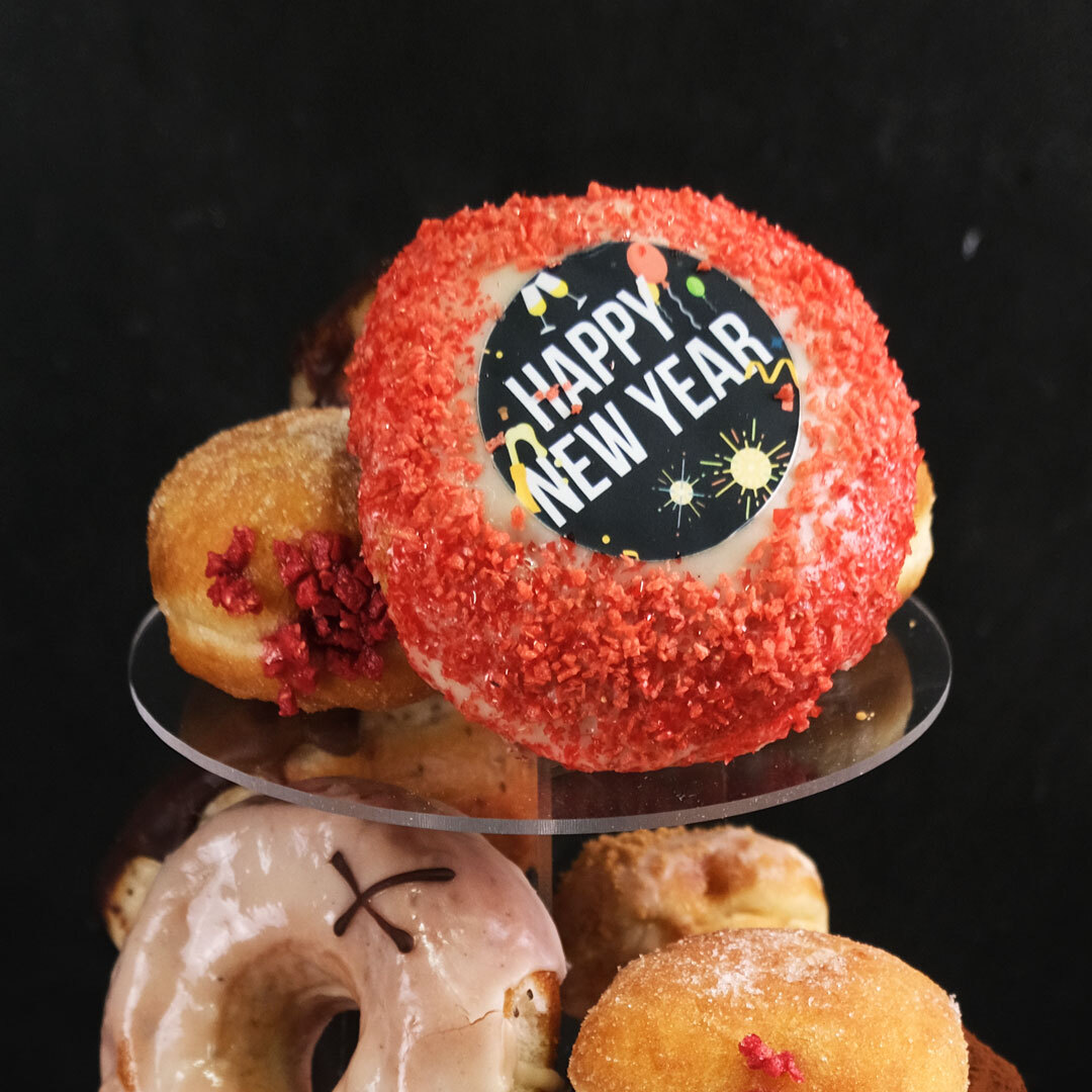 Happy New Year five-tiered stand | Doughnuts | Crosstown