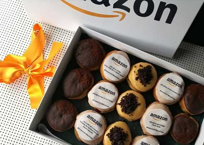 Amazon Corporate Doughnuts in a box