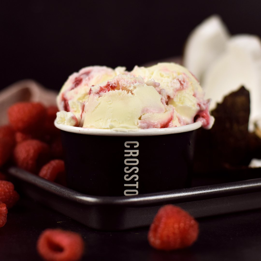 Coconut & Raspberry Ripple (ve) | Ice Cream | Crosstown 1