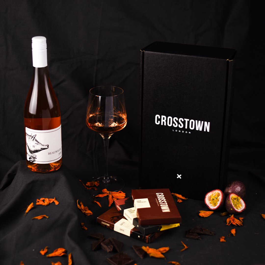 Chocolate & Wine Gift Box | Valentine's Day | Crosstown
