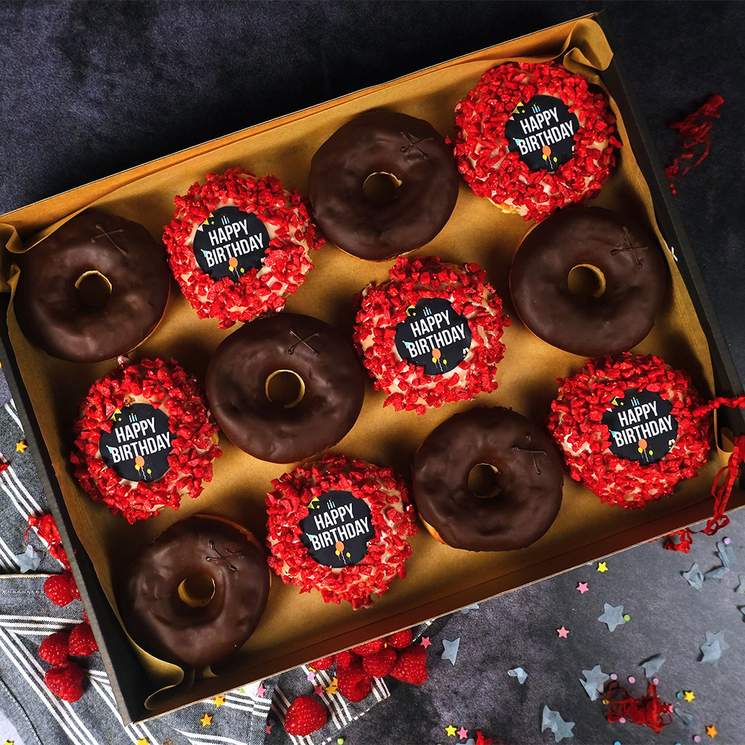 Delivery Doughnuts - Happy Birthday Doughnut Box | Gifts | Crosstown