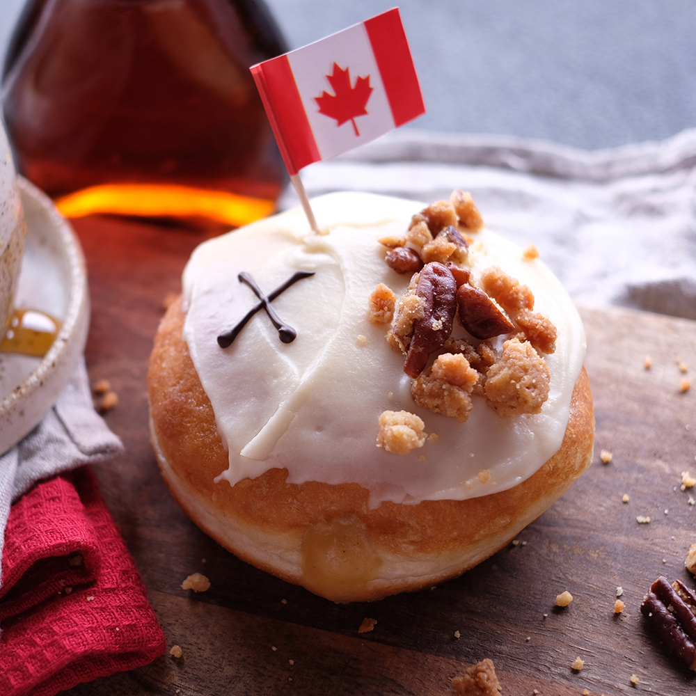 Canadian Maple & Pecan Doughnut