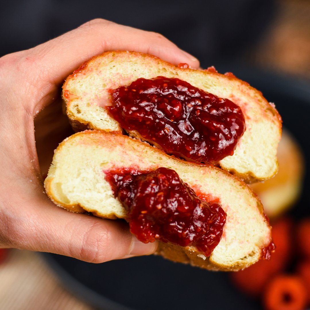homemade raspberry jam | doughnut | Crosstown | 04
