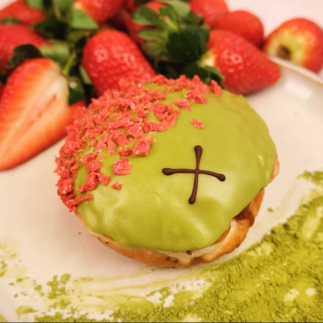 Matcha and Strawberry | Doughnut | Crosstown