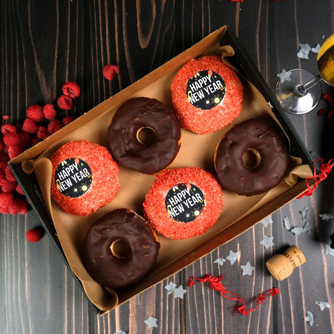 Happy New Year six-pack | Doughnuts | Crosstown