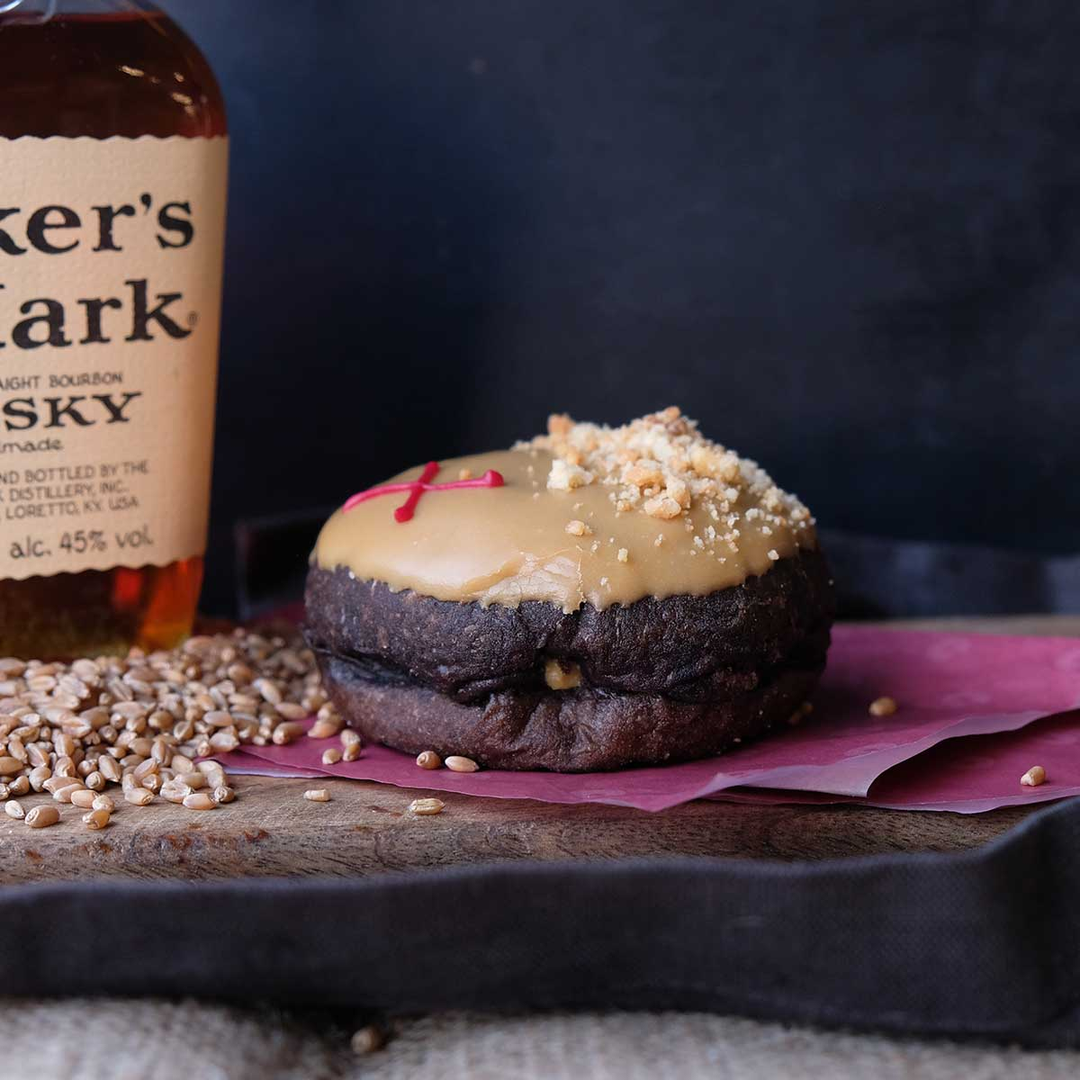 Crosstown and Maker's Mark collaborated to make this butterscotch whisky doughnut 1