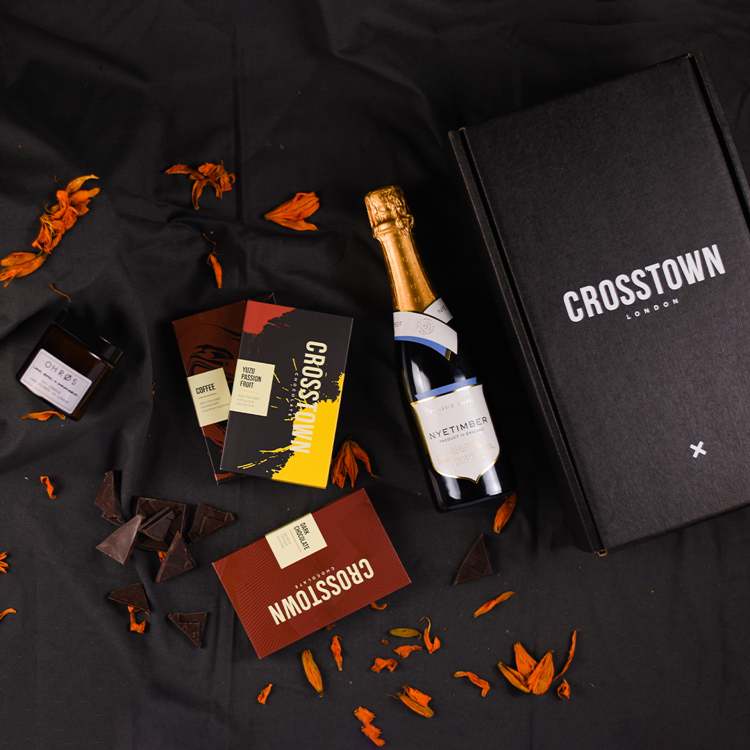 Chocolate Bars with Candle and Champagne | Valentine's Day Gifts | Crosstown