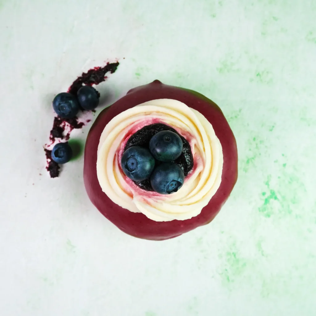 Hibiscus and Blueberry Doughnut (ve)
